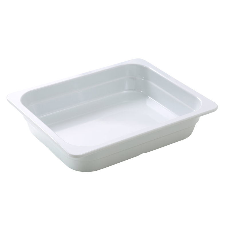 GN Pan Melamine Tray, White
