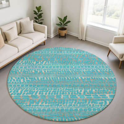 Tapis abstrait lavable à la machine Premium