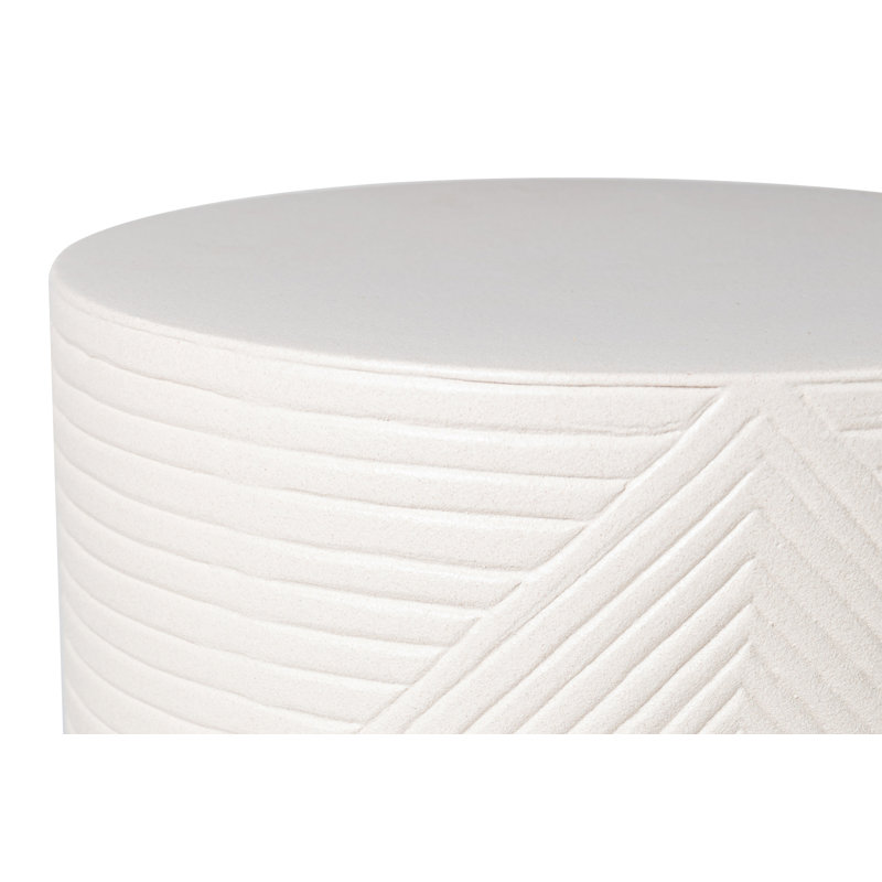 Provenance Signature Outdoor Round Side Table, Sand, 16"