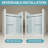 56"-60" W X 78" H Frameless Single Sliding Shower Door, 3/8" (10Mm) Clear Tempered Glass With Explosion-Proof Film, Stainless Steel Handle-121059636