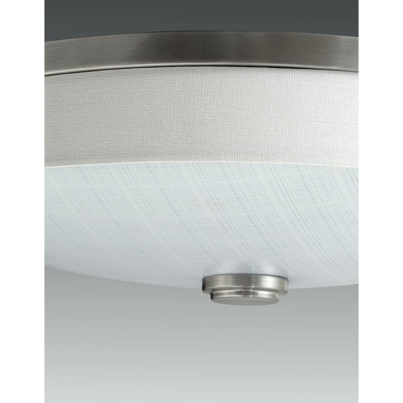 Gaurav Glass LED Flush Mount Light, Brushed Nickel