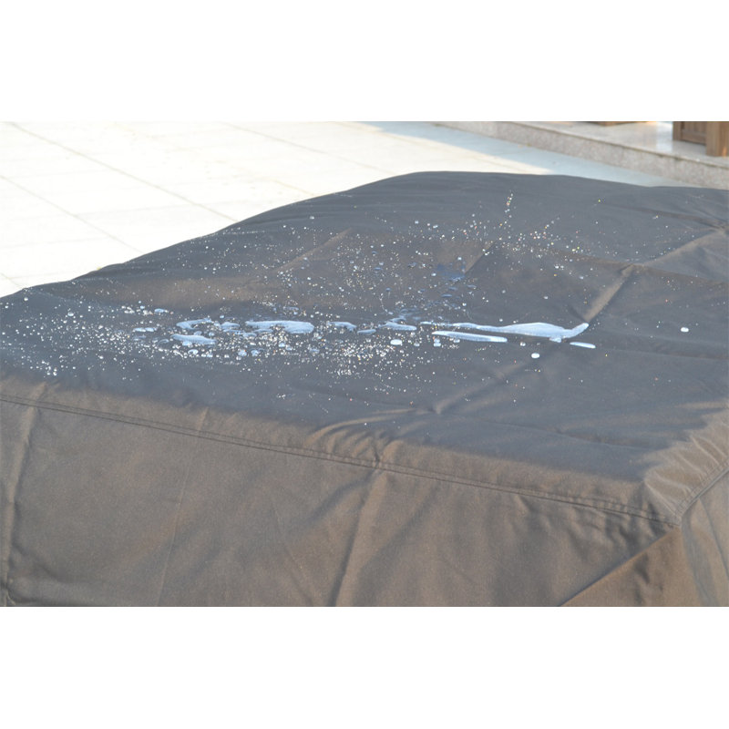Housse pour table de patio résistante à l'eau, Noir, H 23 po x l 128 po x P 82 po
