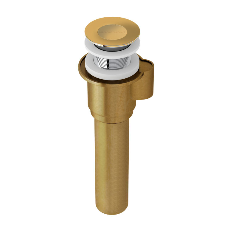 IntelliDrain Push Drain for Victoria + Albert Bathtubs Without an Overflow Hole
