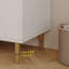 Meuble-lavabo autoportant moderne avec lavabo en céramique et grand rangement-133039611