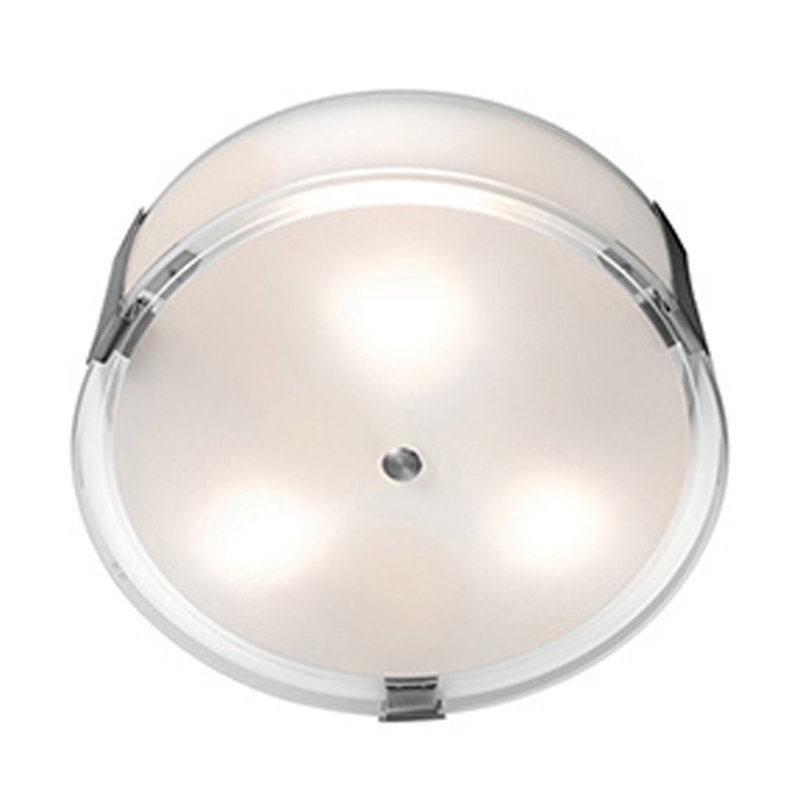 Plafonnier encastré en verre Pastrana, A-19 (DEL remplaçable)