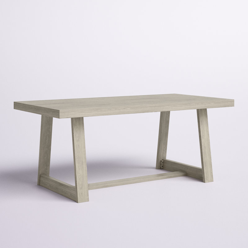 Table de salle à manger Linzy, Coquillage brossé, L 36 po x L 72 po