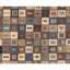 Wool Geometric Area Rug in Brown/Taupe