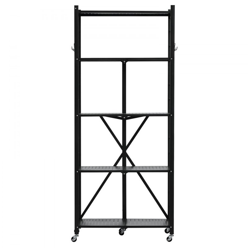 71.1cm W Steel Shelving Unit with Wheels