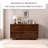 55.12"Modern Brown Solid Wood Sideboard