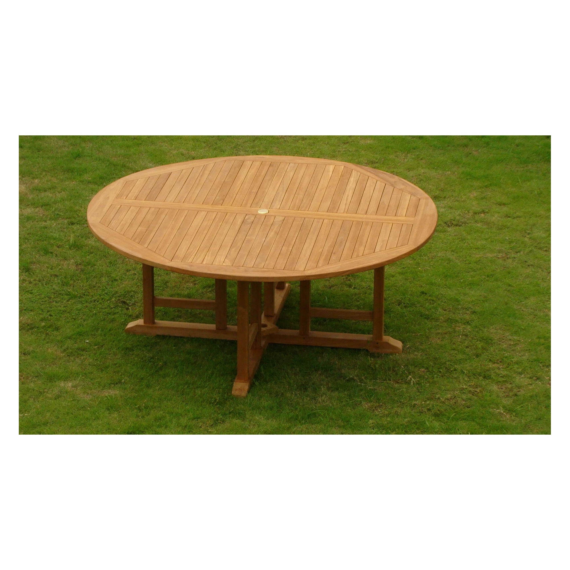 Masten Round 6 - Person Outdoor Dining Set, 4, 72" L x 72" W x 31" H