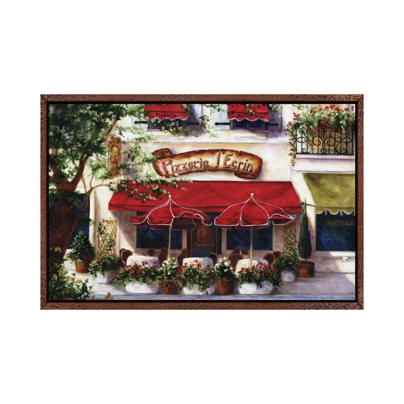 Cafe IV by Malenda Trick - Gallery-Wrapped Canvas Giclée on Canvas, 101.6 cm H x 66.04 cm W, Classic Wood Framed