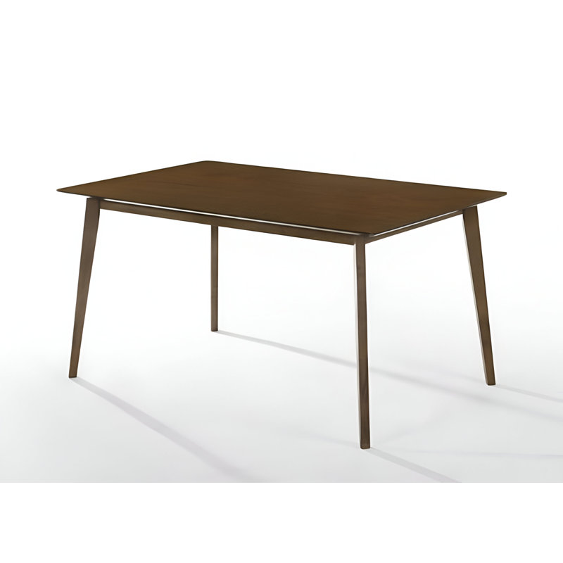  Table de salle à manger 59 "en bois massif brun