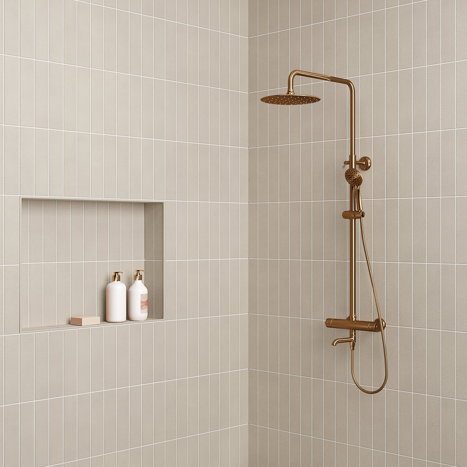 Sahara 3" x 12" Porcelain Wall & Floor Tile, Gray