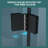 Bi Shower Door, 32"W X 72"H, Matte Black, Energy Black Heat-