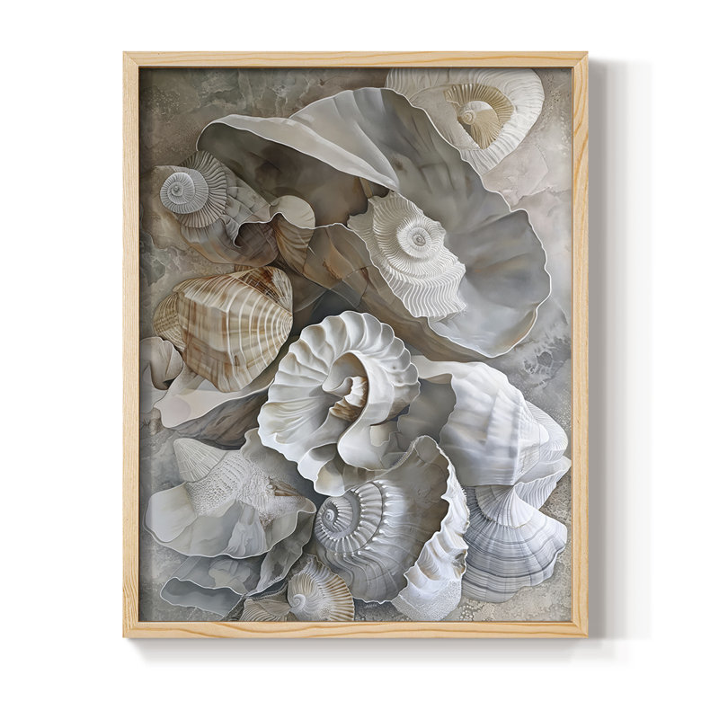 NAUTICAL Series CCXCVII Framed Print - Solid Wood, Natural, 15" H x 12" W