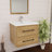 Victoria 23.6 " W Wall Mounted 1 Single Vanity Bathroom Vanity With Acrylic Top-97880842
