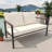 Outdoo Wicker Aluminum Loveseat With Cushion-1282158233