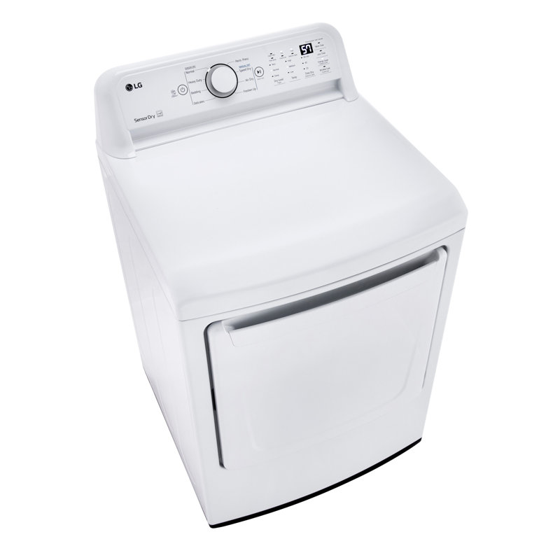 LG 7.3 Cu. Ft. Vented Top Load Electric Dryer with Sensor Dry Technology