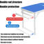 Table d'extérieur pliable pour le rangement compact de patio ou de camping