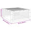 Abniel Rectangular Metal Outdoor Coffee Table , 68cm cm W 68cm cm D
