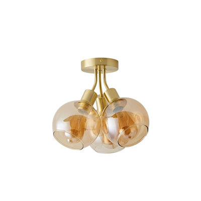 Dejuane Glass Semi Flush Mount
