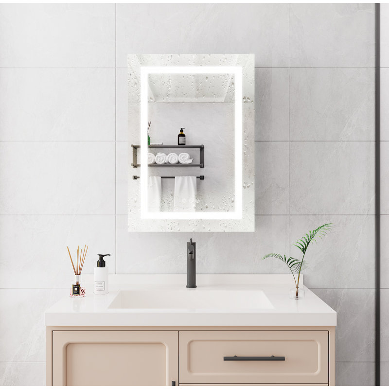 Armoire à pharmacie avec miroir et 3 tablettes l 20 po x H 28 po