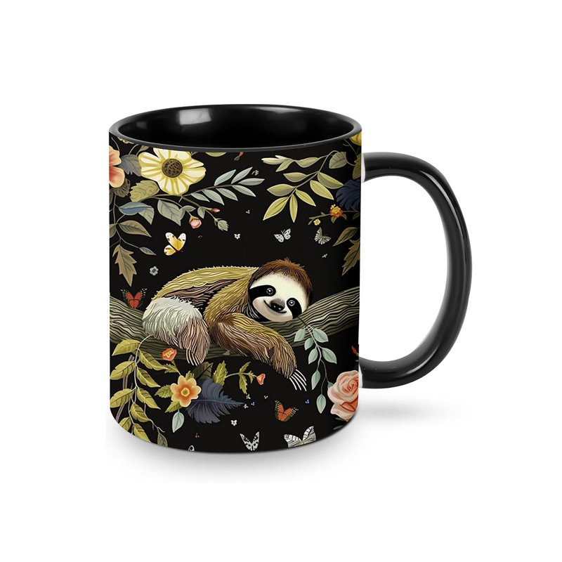 Sloth Coffee Mug 11OZ Funny Ceramic Tea Cup Kitchen Decor Novelty Mugs for Home Office Travel