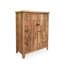Banc de rangement en bois manufacturé brun