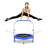 3.8' Foldable Round Fitness Trampoline with Handlebar