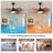 33-Inch Ceiling Fan With Light, 5 Solid Wood Blades, DC Motor, APP & Remote Control, Dimmable Full-Spectrum LED, Reversible Airflow, For 15X15 Ft Living Room Bedroom, Works On Sloped Ceilings (Less Than15°)