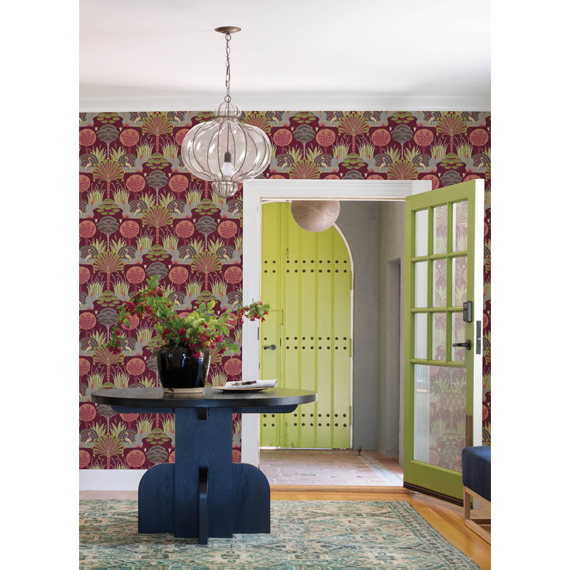 Papier peint Mandeville Tropical Paradise, Rose