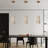 1 - Light Modern Crystal Rectangular Gold Pendant Light