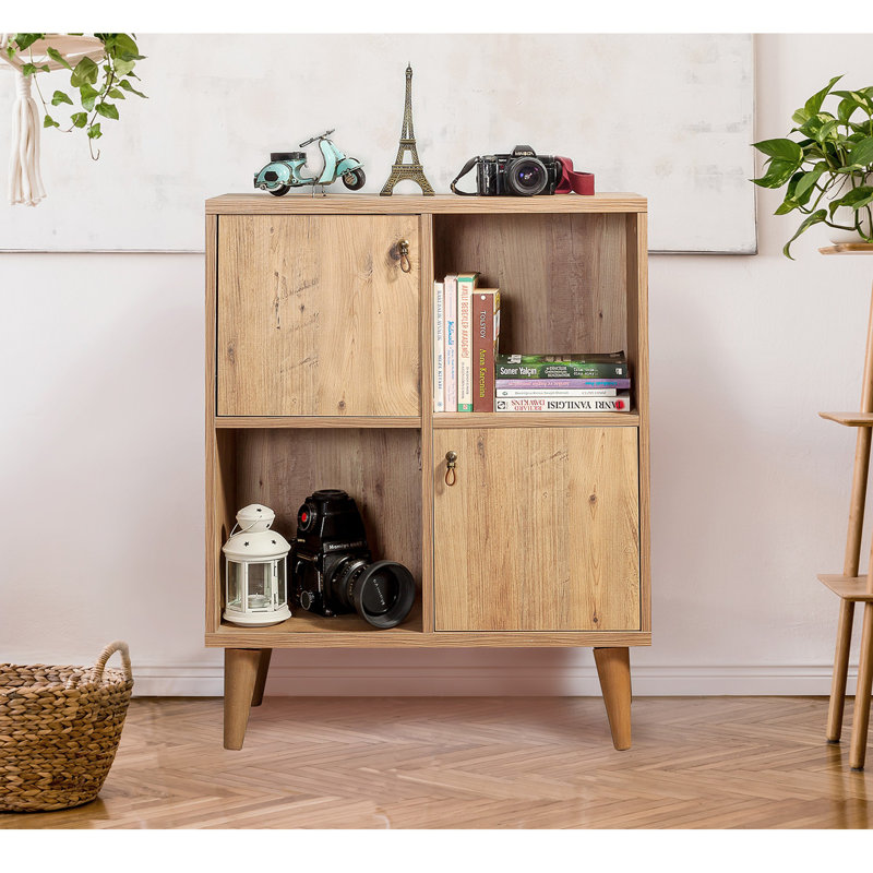 Bibliothèque cubique Uttoxeter H 37,4 "x l 30,31", Naturel