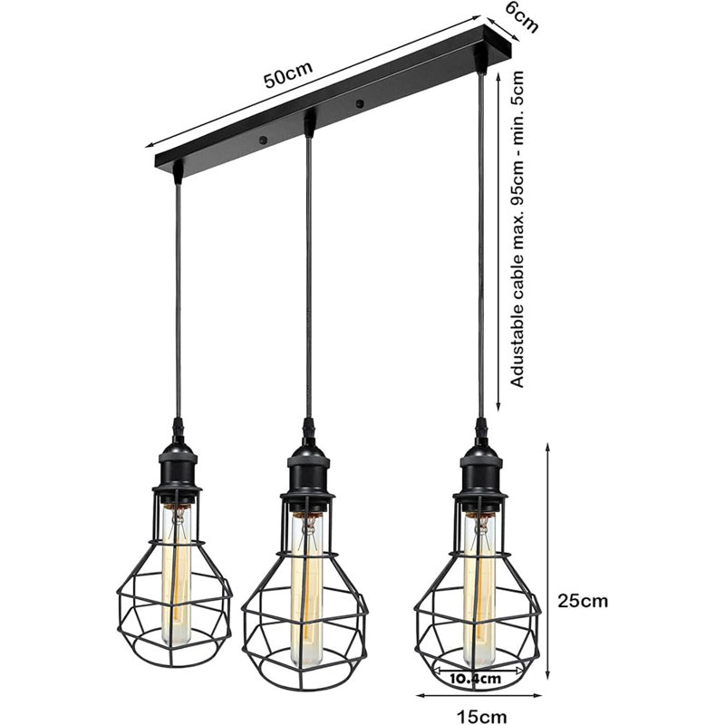 3 - Light White Geometric Pendant