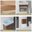 Ensemble de meuble-lavabo mural 18 po avec lavabo et portes à fermeture en douceur pour petites salles de bain-133397003