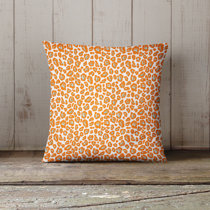 Tigra Orange White Animal Print Pillow Cover (CLEARANCE) – Aloriam