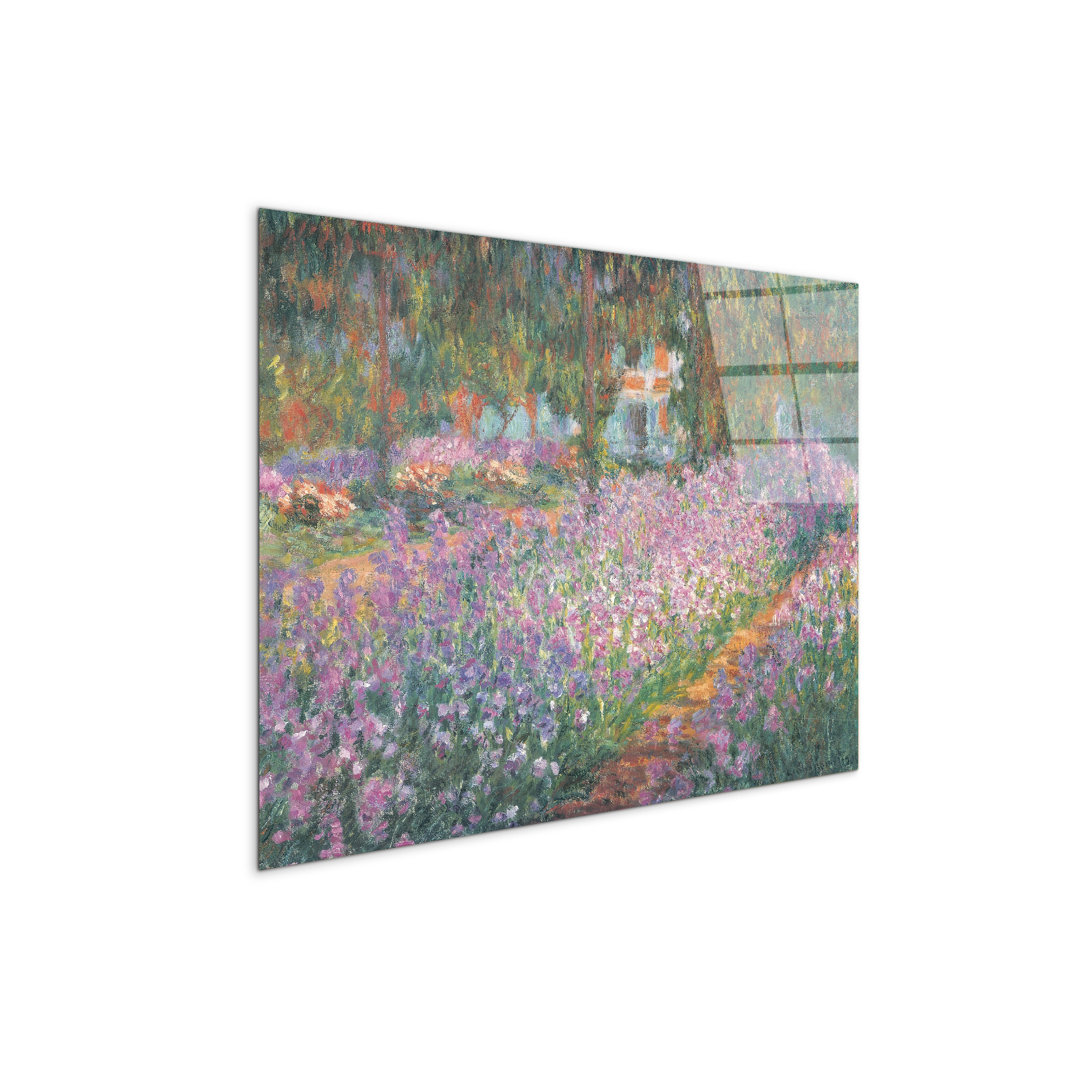 Garden at Giverny 58×78 cm CrystalArt Acrylic Material Glass Effect, Frameless Panel, Lightweight Ready to Hang