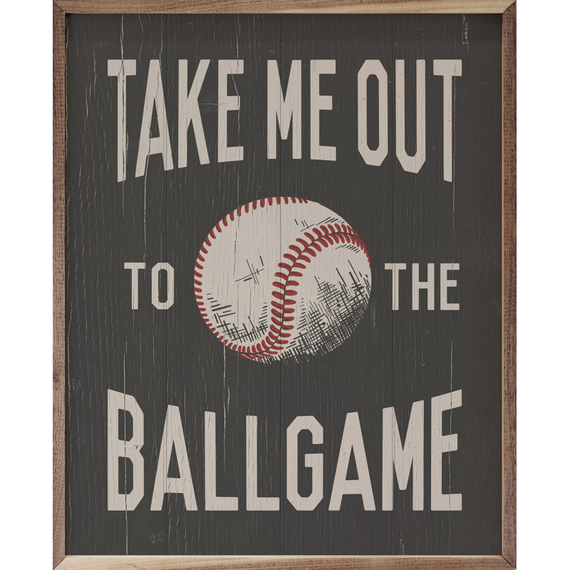 «Take Me Out To The Ballgame Baseball», H 10 po x l 8 po