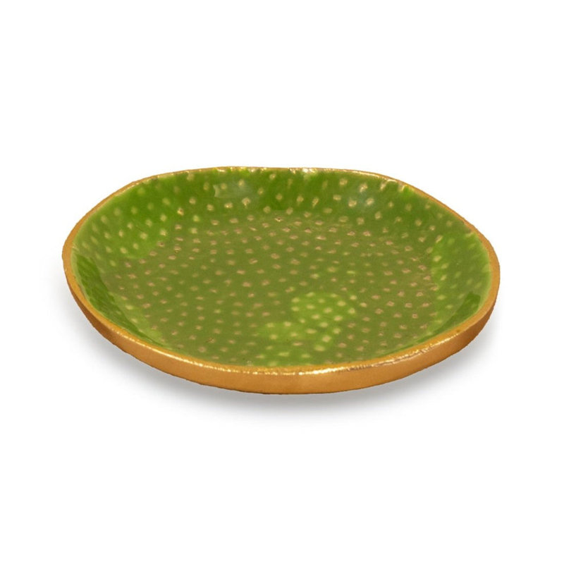 Maquoketa Metal Decorative Plate, Fern Green