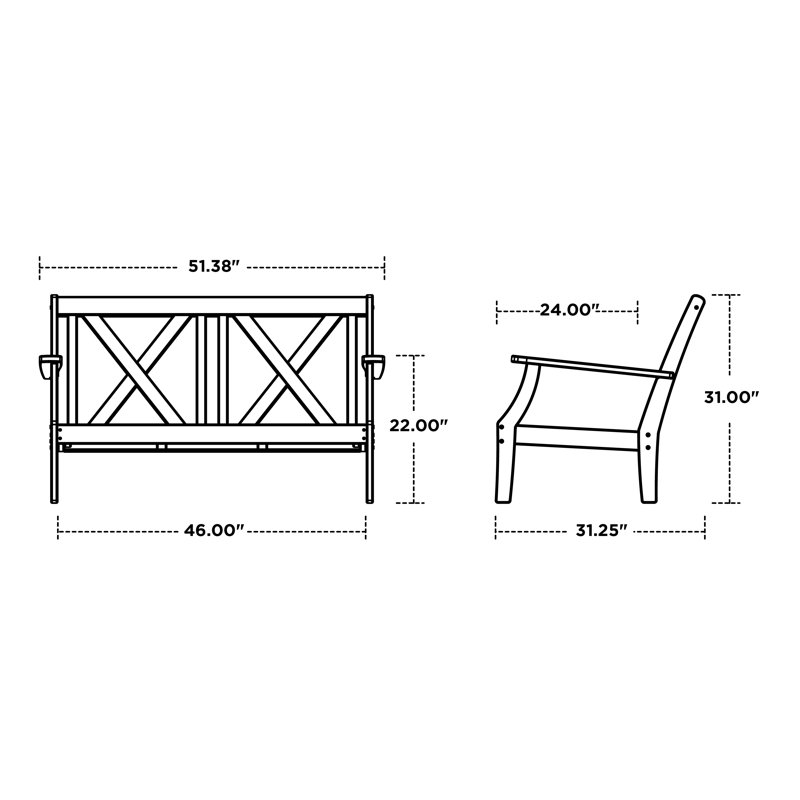 Braxton Deep Seating Loveseat, Sand, Cast Sage