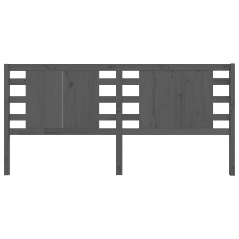 Messick Solid Wood Headboard, 146 x 100cm, Grey