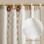 Panneau de fenêtre en coton imprimé avec rayure et doublure en chenille, 50 x 84 pouces, pour filtrer la lumière et l'intimité-608953090