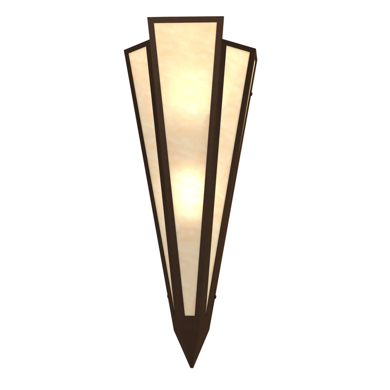 Brum Flush Mounted Sconce, Timeless Bronze, Sahara Taupe