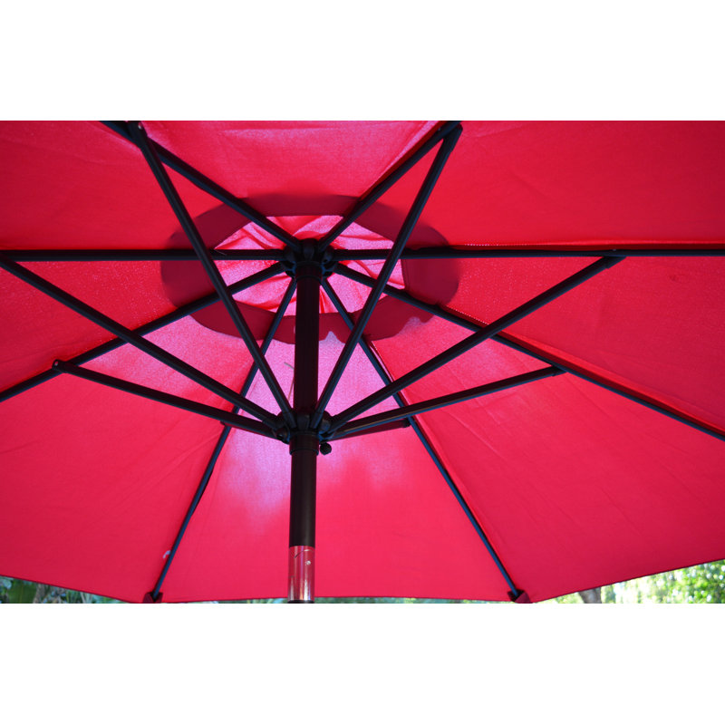 Parasol 9" Market, Rouge, Noir