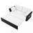 Convertible Pull Out Sofa Sleeper with  Side Storage-924155589