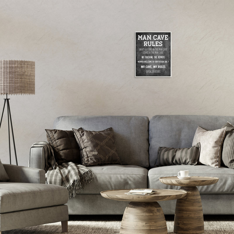 "My Man Cave Rules", art mural par CAD Designs