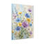 Motif floral de plantes et de fleurs avec des fleurs bleues, jaunes et mauves-1684075788