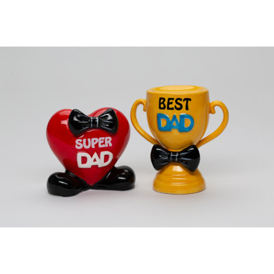 Father’s Day Trophy And Love Salt And Pepper