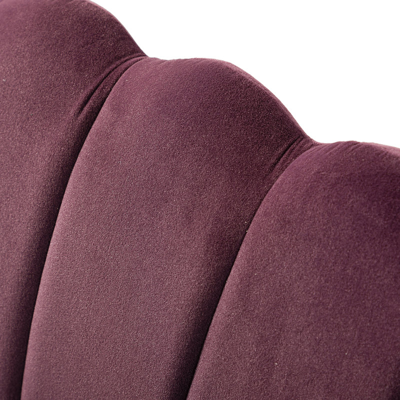 Ensemble de salon 3 pièces Hendrix, Polyester mauve