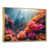 Toile avec cadre flottant or
